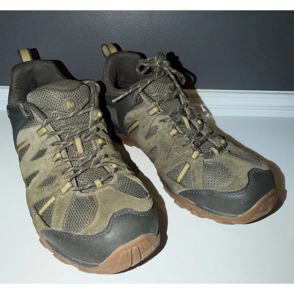 Merrell Deverta 2 Men's Hiking Shoes Olive Moss US 11.5 J034697 Outerwear Shoe